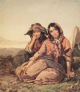 Thomas Sully Gypsy Maidens oil on canvas